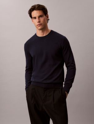 Мужские свитеры Calvin Klein Supima Cotton Double Collar Crewneck Sweater — фото 2