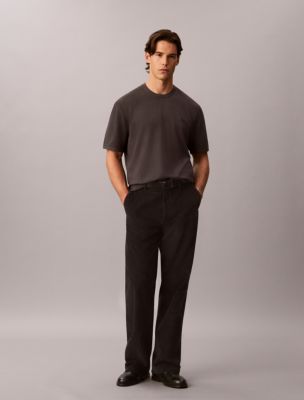 Мужской свитер Calvin Klein Tech Knit Crewneck Sweater Tee, цвет: Чёрный устричный — фото 5