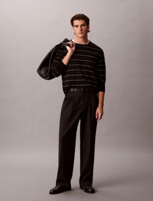 Merino Stripe Crewneck Sweater - thumbnail 4