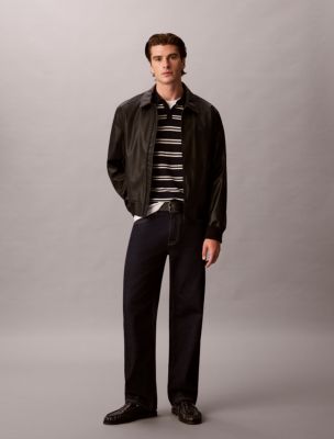 Мужские свитеры Calvin Klein Merino Stripe Polo Sweater — фото 4