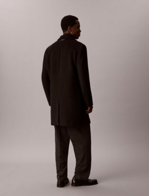 Мужская куртка Calvin Klein 3-In-1 Wool Blend Coat & Vest, цвет: Чёрный — фото 4