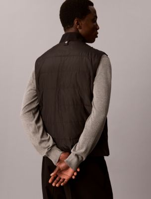 Мужская куртка Calvin Klein 3-In-1 Wool Blend Coat & Vest, цвет: Чёрный — фото 5