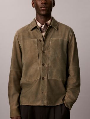 Мужские куртки Calvin Klein Suede Shirt Jacket — фото 2