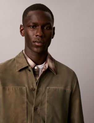 Мужские куртки Calvin Klein Suede Shirt Jacket — фото 3