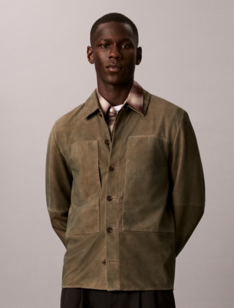 Мужские куртки Calvin Klein Suede Shirt Jacket