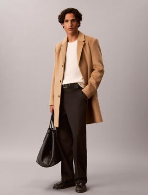 Wool Blend Overcoat, Tigers Eye