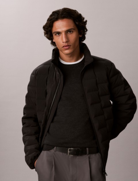 Мужские куртки Calvin Klein Quilted Mock Neck Down Puffer Jacket