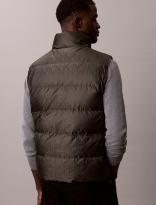 Мужской жилет Calvin Klein Reversible Down Puffer, цвет: Beluga — фото 4