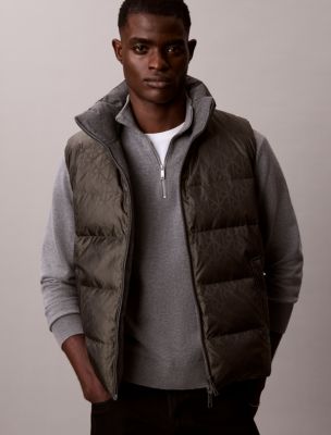 Мужской жилет Calvin Klein Reversible Down Puffer, цвет: Beluga — фото 6