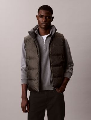 Reversible Down Puffer Vest, Beluga