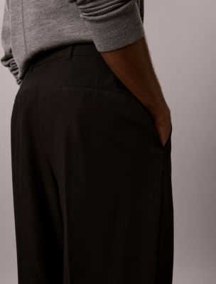 Мужские широкие брюки Calvin Klein, цвет: Чёрный — фото 4