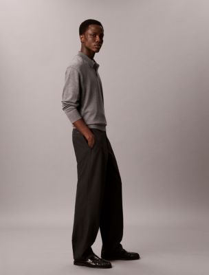 Мужские широкие брюки Calvin Klein, цвет: Чёрный — фото 5