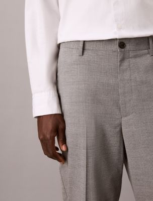 Мужские брюки Calvin Klein узкого кроя в клетку с 4 карманами, цвет: Туманный — фото 4