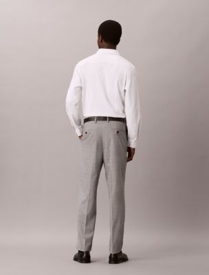 Мужские брюки Calvin Klein узкого кроя в клетку с 4 карманами, цвет: Туманный — фото 5
