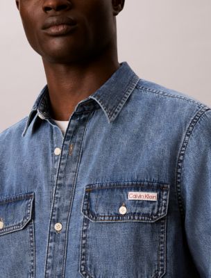 Мужские топы Calvin Klein Utility Denim Workshirt — фото 3