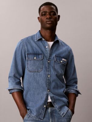Мужские топы Calvin Klein Utility Denim Workshirt — фото 6