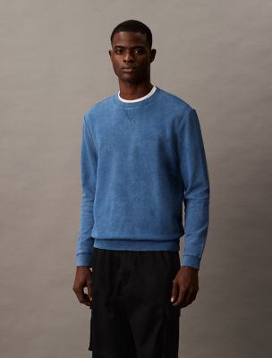 Washed Terry Classic Sweatshirt, Ensign Blue