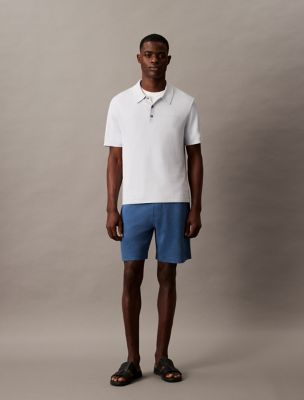 Washed Terry Shorts, Ensign Blue