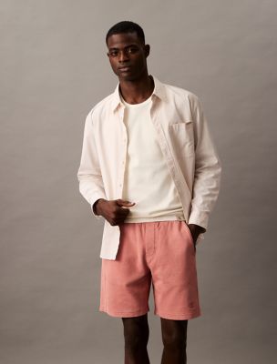 Washed Terry Shorts, Light Mahogany