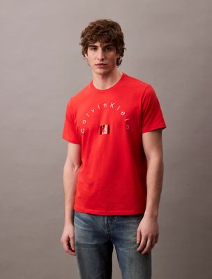 Shine Graphic Crewneck T-Shirt, Red Alert