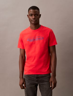 CKJ Lasso Graphic Crewneck T-Shirt, Red Alert