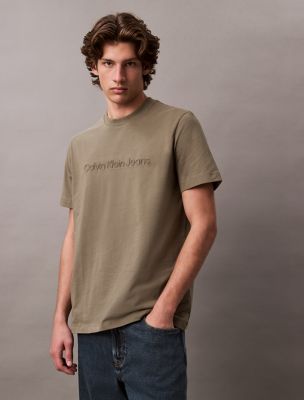 Embossed Logo Classic T-Shirt, Dusty Olive