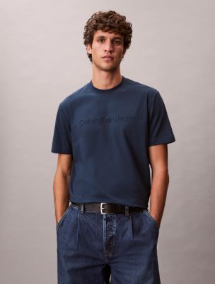 Embossed Logo Classic T-Shirt, Navy Stone 