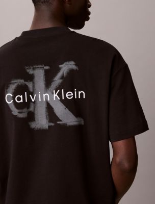 Мужские футболки Calvin Klein Distressed Monologo Graphic Relaxed T-Shirt — фото 4