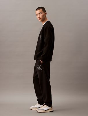 Varsity Monogram Logo Fleece Joggers | Calvin Klein