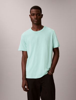 Cotton Blend Jersey Relaxed T-Shirt, Ocean Wave