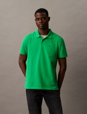 Cotton Pique Classic Polo Shirt , Fern Green