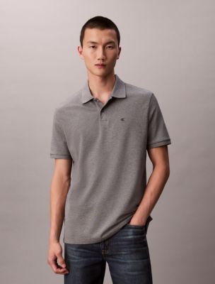 Cotton Pique Classic Polo Shirt , Grey Heather