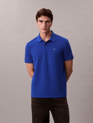 Cotton Pique Classic Polo Shirt , Ocean Tides