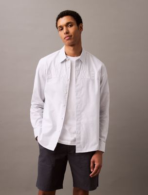 Oxford Logo Relaxed Button-Down Shirt, Plein Air