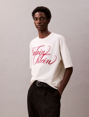 T-shirt à logo brodé, blanc neige