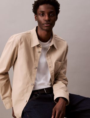Мужские куртки Calvin Klein Canvas Relaxed Shirt Jacket — фото 4