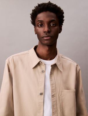 Мужские куртки Calvin Klein Canvas Relaxed Shirt Jacket — фото 6