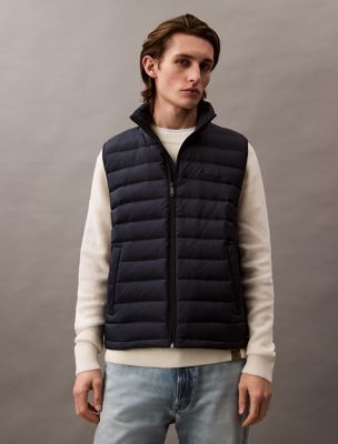 Nylon Puffer Vest, Dark Sapphire