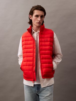 Жилет Calvin Klein Nylon Puffer Vest, цвет: Красный — фото 3
