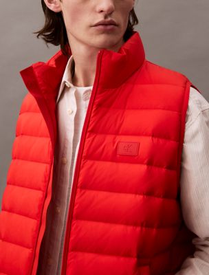 Жилет Calvin Klein Nylon Puffer Vest, цвет: Красный — фото 5