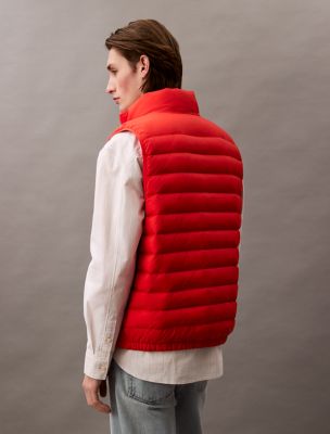 Жилет Calvin Klein Nylon Puffer Vest, цвет: Красный — фото 6