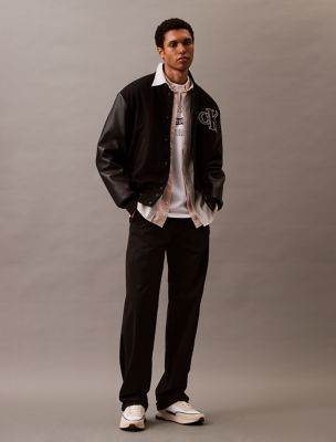90s Straight Pants, Black
