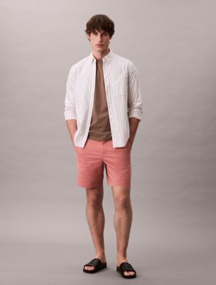 Slim Chino Shorts, Sunset Rose