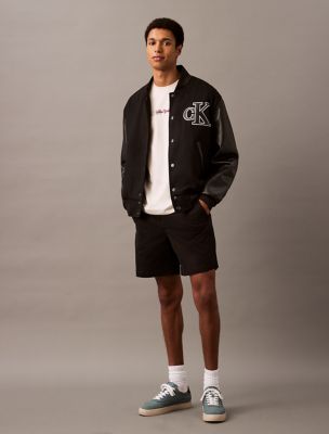 Slim Chino Shorts, Black