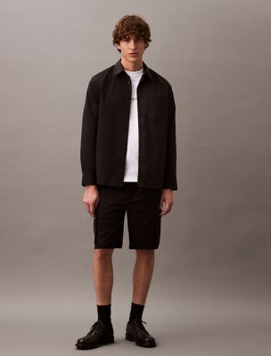 Pull-On Cargo Shorts, Black