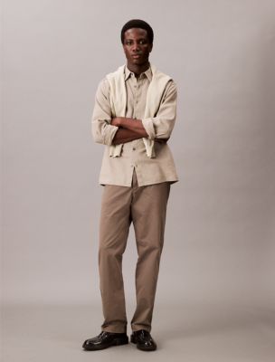 Pantalon chino droit standard, sarcelle toscane