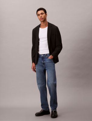 Standard Straight Fit Jeans, Tinted Ck Stone