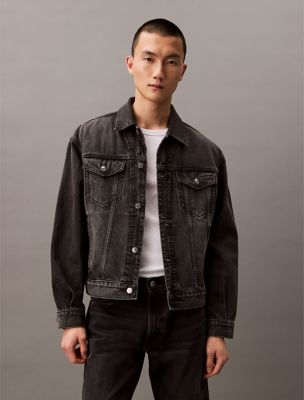 90s Trucker Jacket, Black Fog