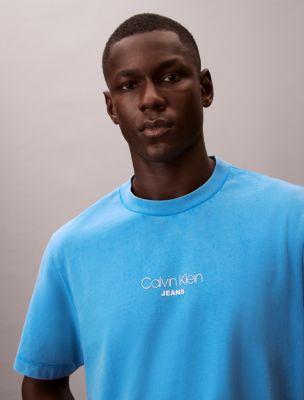 Мужские футболки Calvin Klein Acid Wash Logo Graphic Classic T-Shirt — фото 2