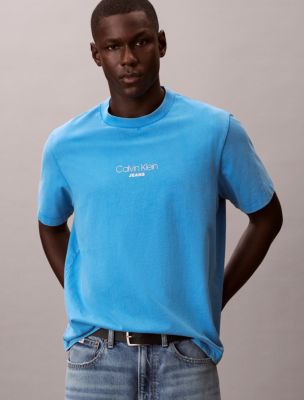 Мужские футболки Calvin Klein Acid Wash Logo Graphic Classic T-Shirt — фото 4